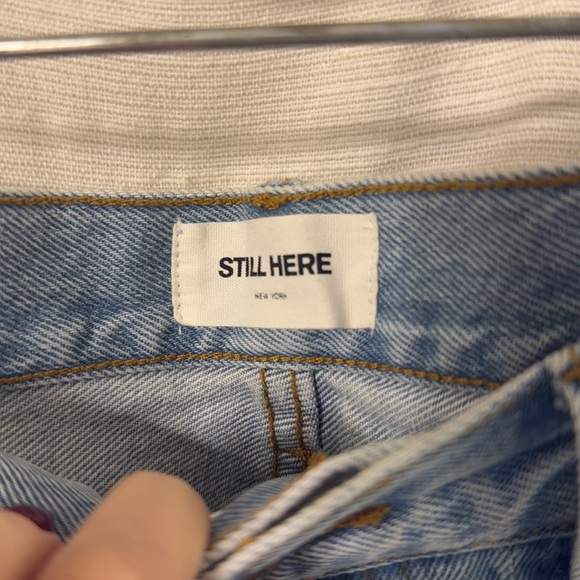 NWT Still Here Cloud Rainbow Tate Jeans Straight 28 - Picture 7 of 7